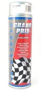 Lakier spray Grand Prix 500ml srebrny do felg